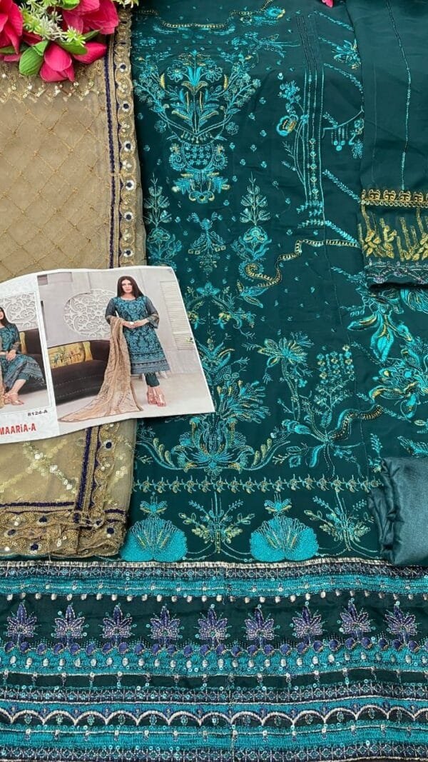 Georgette Wholesale Pakistani Suits Online India 8124-A