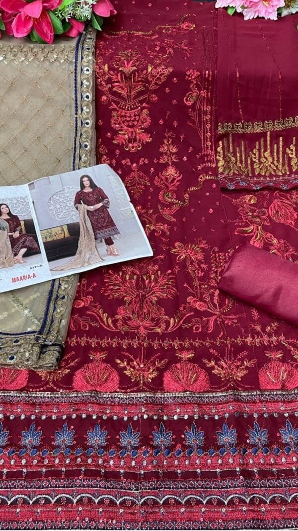 Georgette Wholesale Pakistani Suits Online India 8124-D