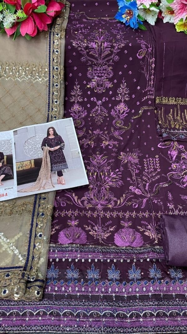 Georgette Wholesale Pakistani Suits Online India 8124-E