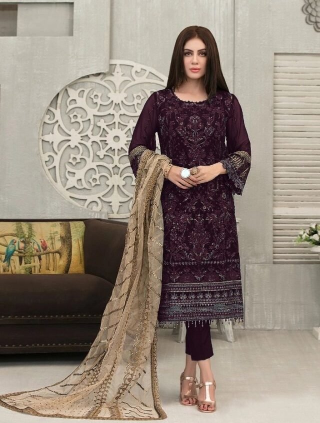 Georgette Wholesale Pakistani Suits Online India 8124-E