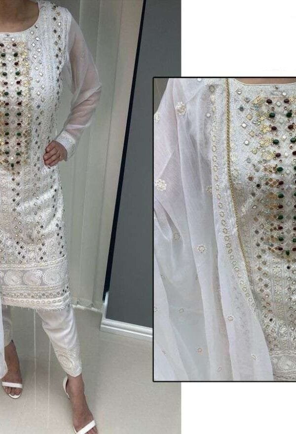 Georgette with Embroidery Wholesalers Of Pakistani Suits In Surat