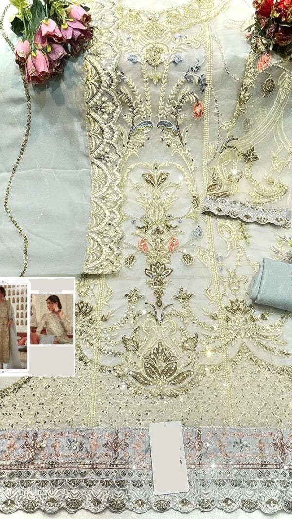 Heavy Fox Gerogette Dn S 106 Pakistani Suits In Wholesale Price