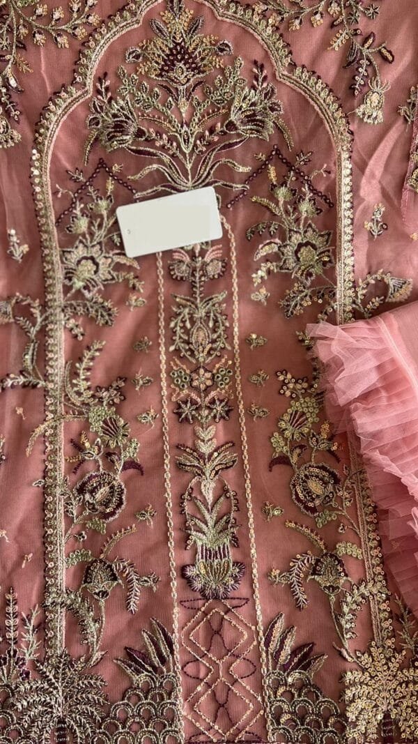 Net Embroidered Wholesale Pakistani Suits Online D No K 1533