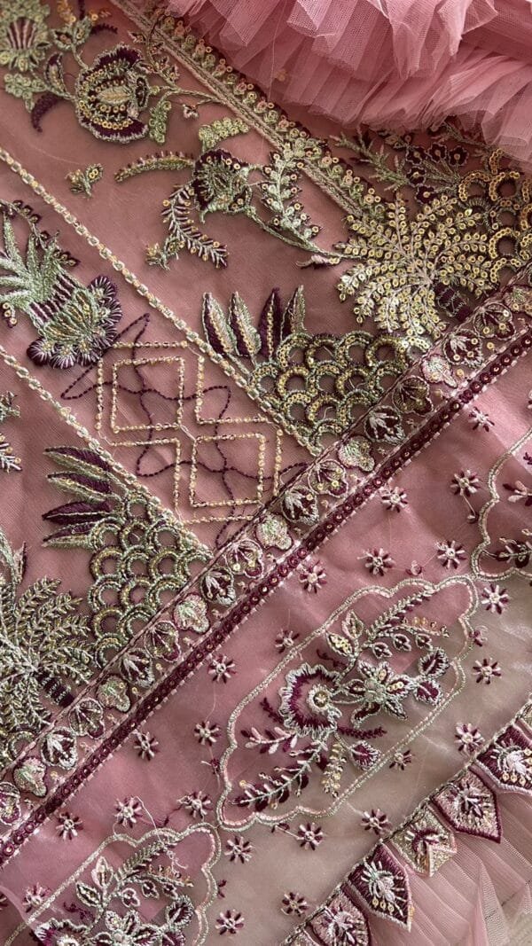 Net Embroidered Wholesale Pakistani Suits Online D No K 1533