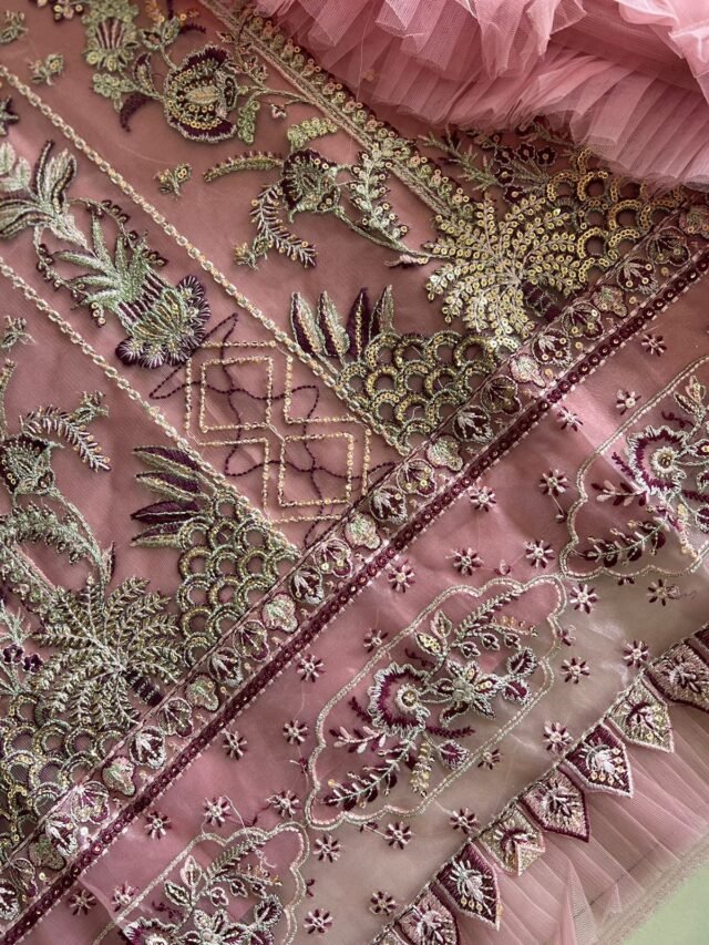 Net Embroidered Wholesale Pakistani Suits Online D No K 1533