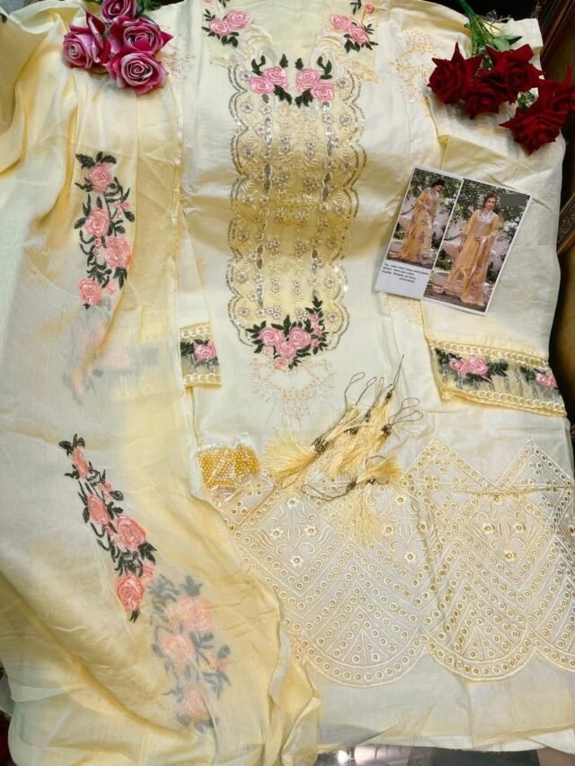 Pakistani Suits Lawn Cotton Embroidery Dn 2040-C