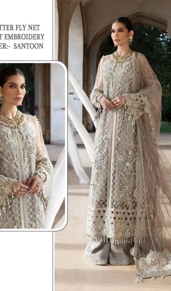 Pakistani Suits With Net Dupatta Dn S 484