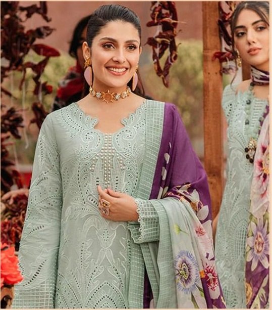 Multicolor Agha Noor Vol-2 Lawn Cotton Pakistani Printed Salwar Suits  Catalog, Size: FREE at Rs 375 in Surat