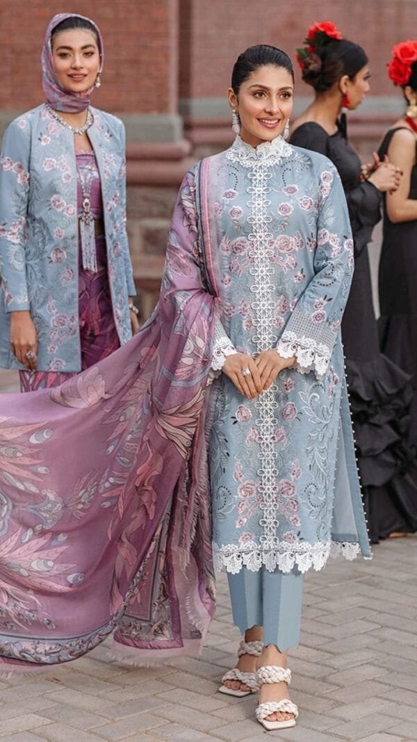 Cotton Heavy Embroidered Pakistani Dresses Wholesale Z 2142