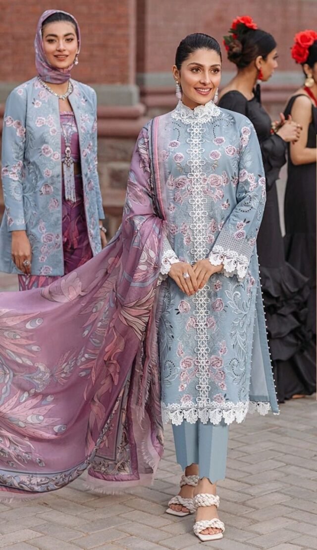 Cotton Heavy Embroidered Pakistani Dresses Wholesale Z 2142