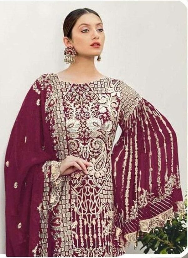 Fox Georgette Wholesale Salwar Kameez Pakistani Z 2103-F