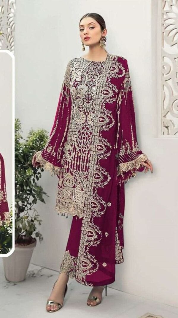 Fox Georgette Wholesale Salwar Kameez Pakistani Z 2103-F