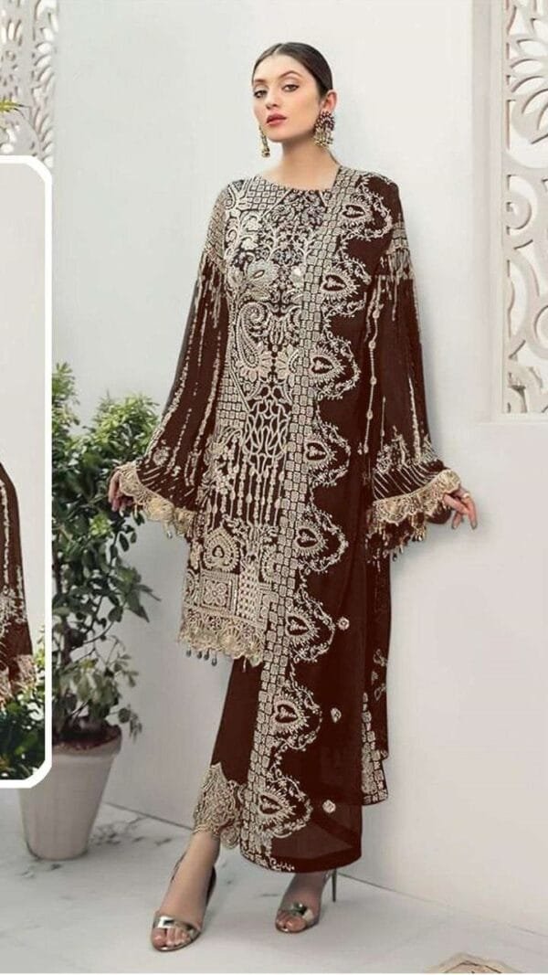 Fox Georgette Wholesale Salwar Kameez Pakistani Z 2103-G