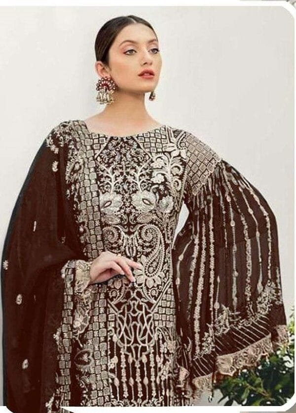 Fox Georgette Wholesale Salwar Kameez Pakistani Z 2103-G