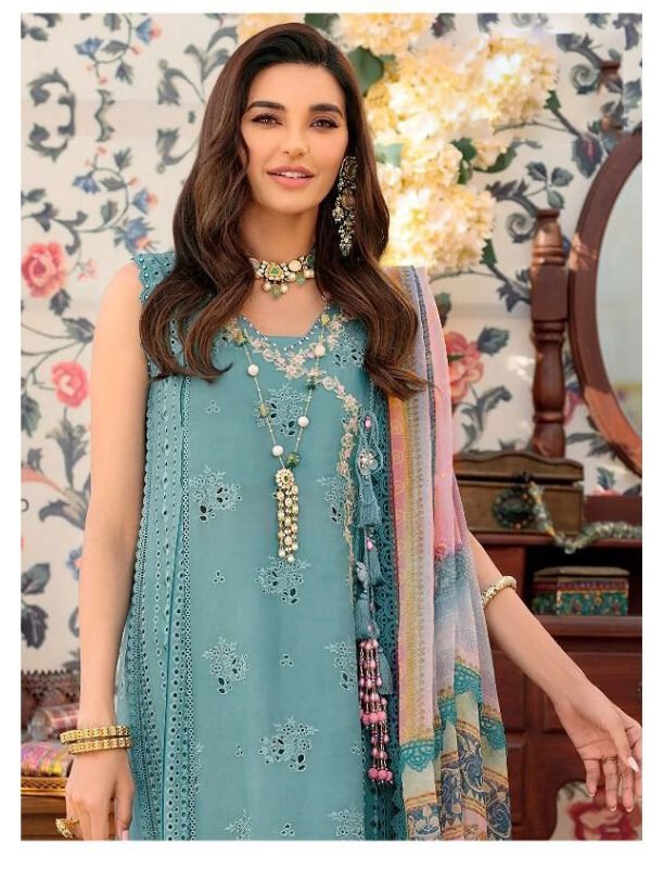 Light Blue Colour Pakistani Suits Online India Low Price