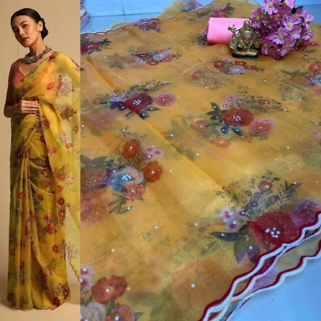 Pure Organza Silk Sarees