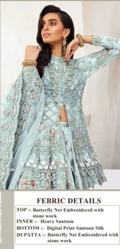 Single Piece Pakistani Suits Online Light Blue Suit