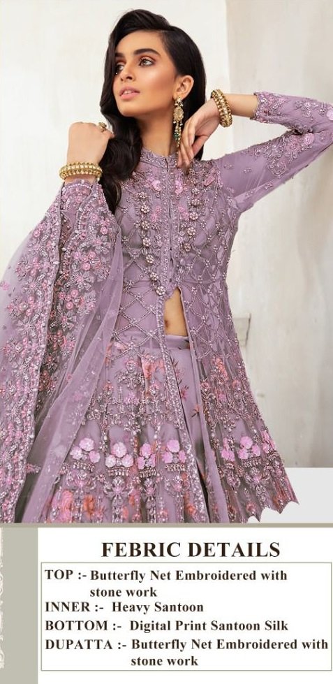 Single Piece Pakistani Suits Online Purple Suits