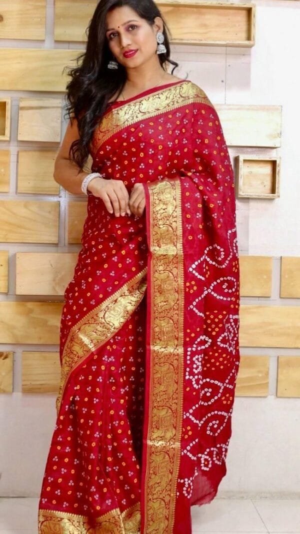 Buy Saree Online Shopping From Coimbatore - Bandhani Saree