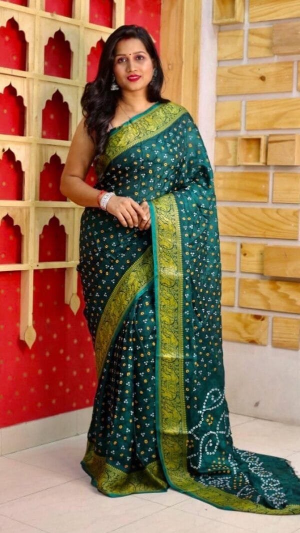 Fancy Sarees Online Shopping From Home - Bandhani Saree