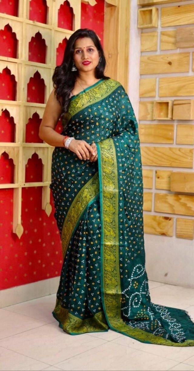 Fancy Sarees Online Shopping From Home - Bandhani Saree