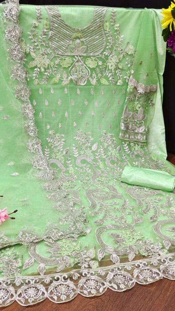 Long Designer Pakistani Dress For Engagement - Pakistani Suits