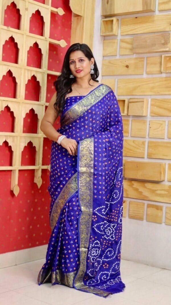 New Latest साड़ी डिजाइन 2022 - Bandhani Saree