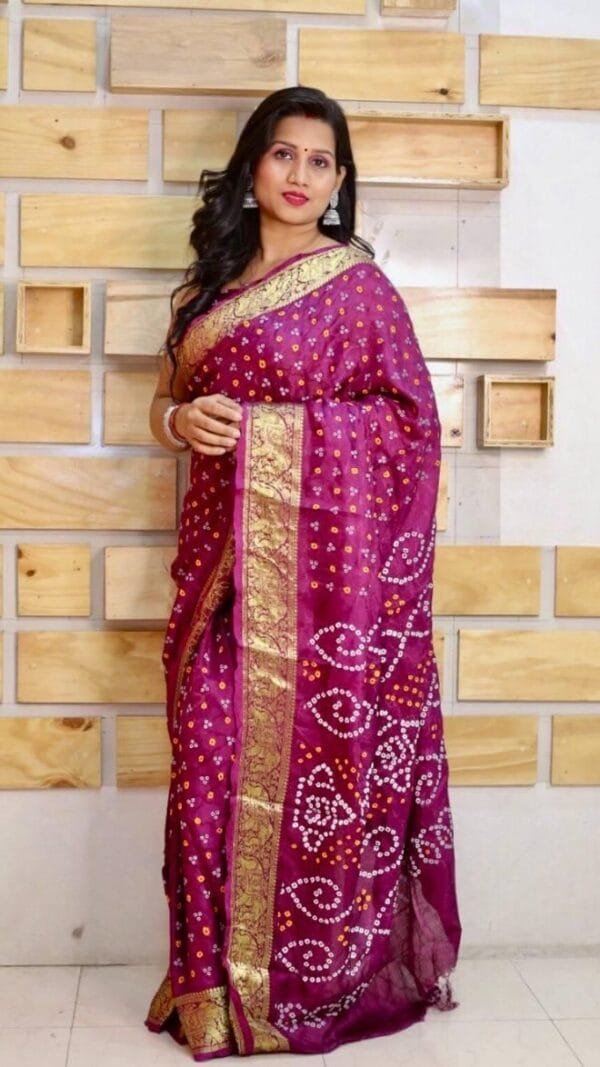 New Saree Online Shopping Kolkata - Bandhani Saree