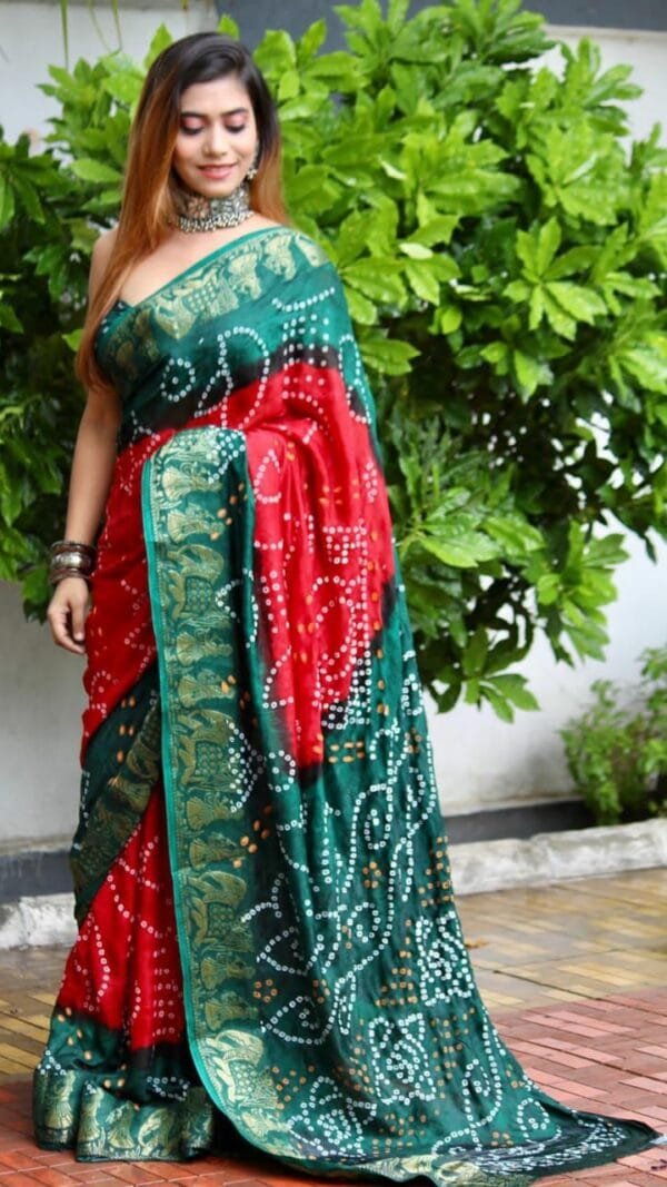 Online Saree Shopping Lowest Price - Bandhani Saree