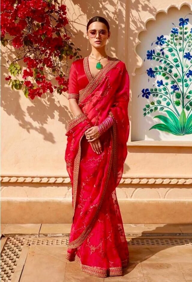 Online Sarees Embroidery Work - Sarees Designer