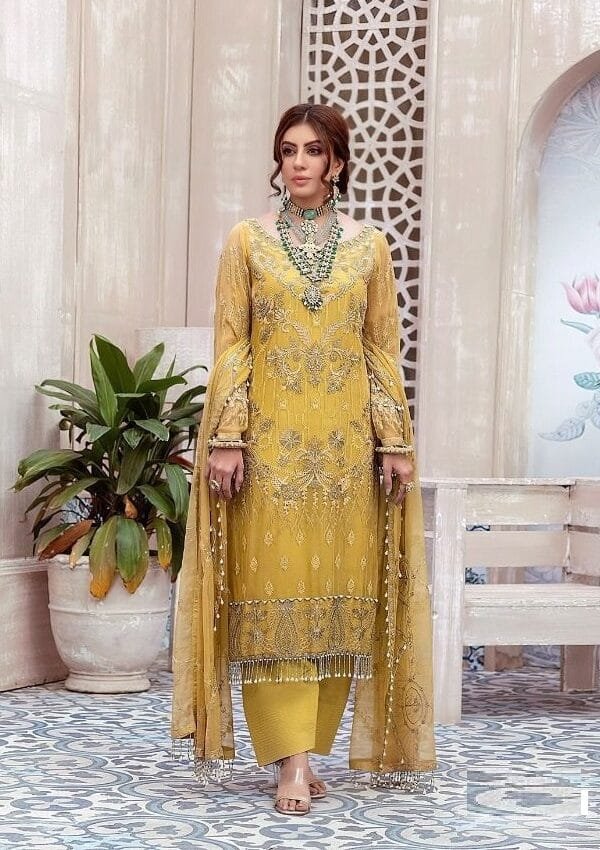 Pakistani Suits Online India Georgette with Heavy Embroidery