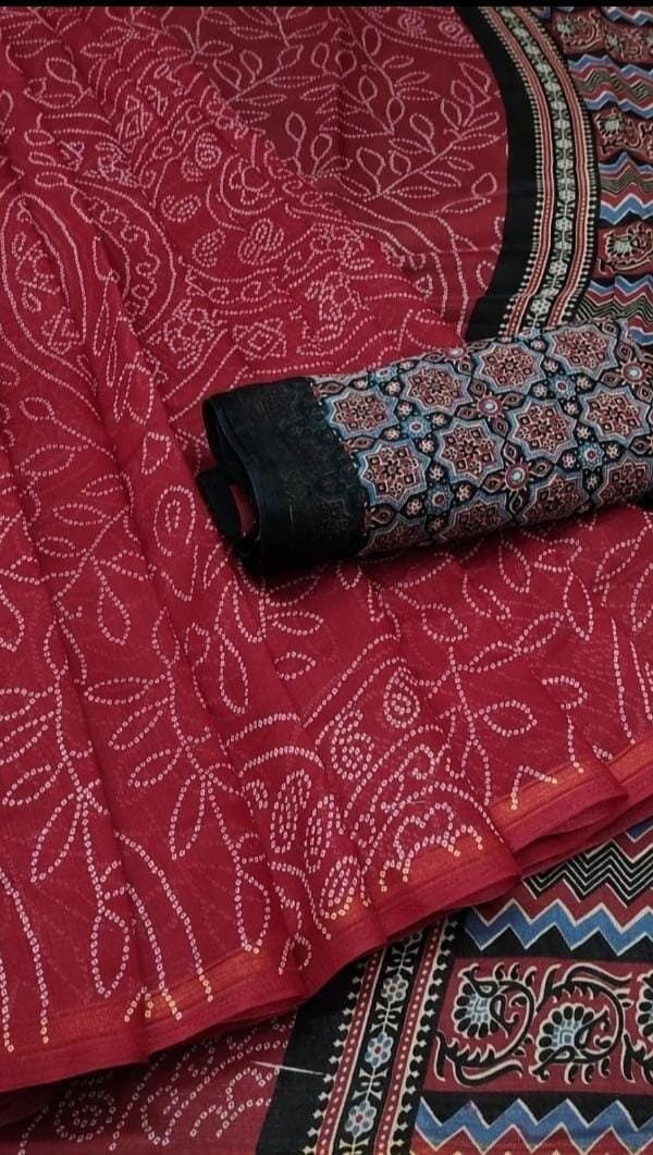 Saree Online Shopping From Home - Bandhani Saree