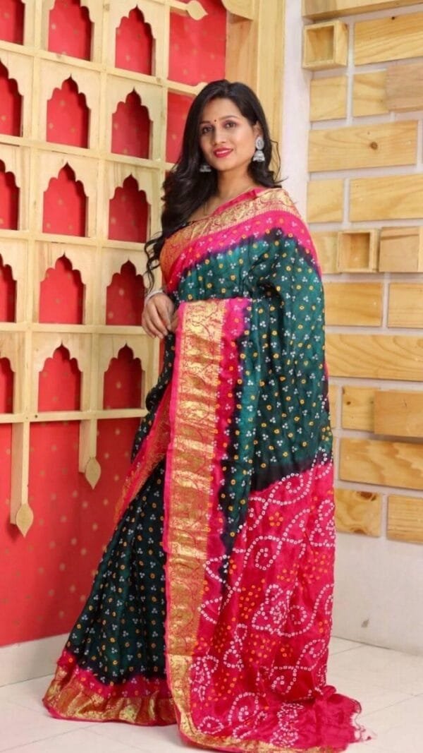 Saree Online Shopping Mumbai - Bandhani Saree