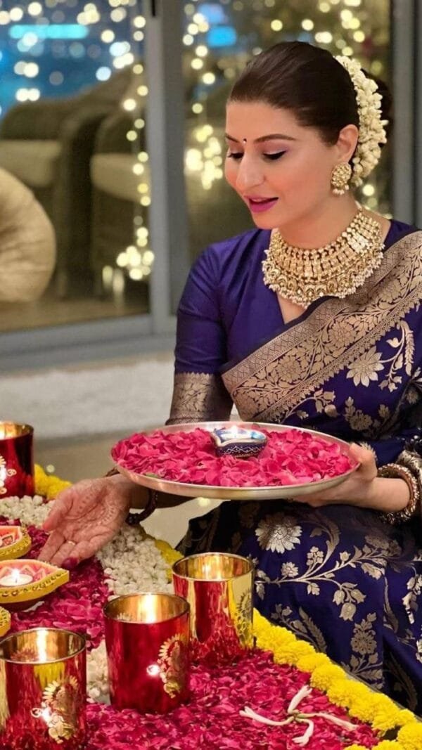 Silk Saree Online Shopping India - Lichi Silk Saree