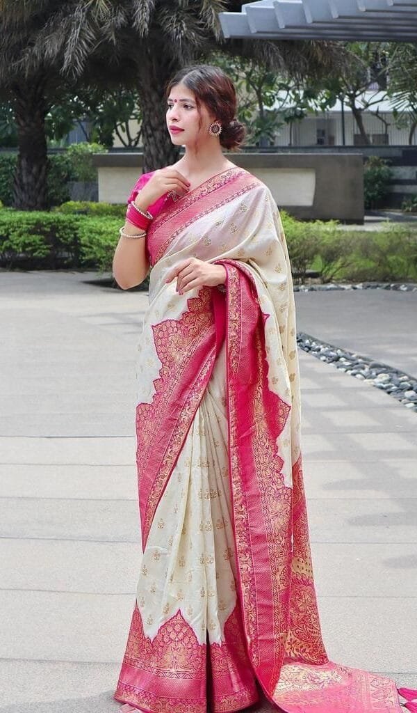 साड़ी डिजाइन 2022 - Lichi Silk