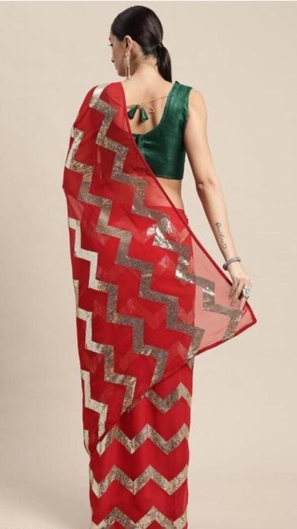 Designer Sarees Rs 500 to 1000 Red Color