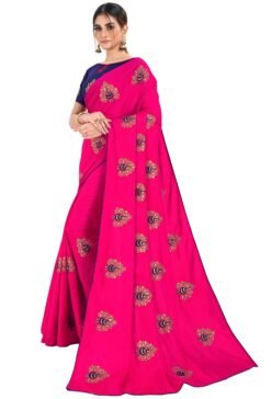 Best Saree Online Shopping Sites Pink Colour Saree - Designer Sarees Rs 500 to 1000