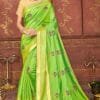 Online Lehenga Saree Green Colour Saree - Designer Sarees Rs 500 to 1000