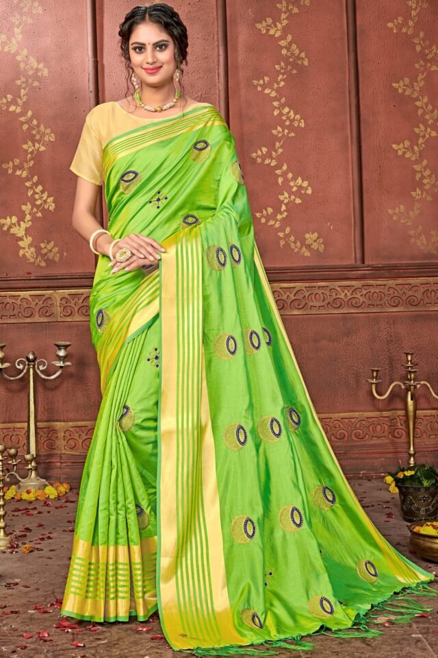 Online Lehenga Saree Green Colour Saree - Designer Sarees Rs 500 to 1000