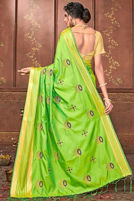 Online Lehenga Saree Green Colour Saree - Designer Sarees Rs 500 to 1000