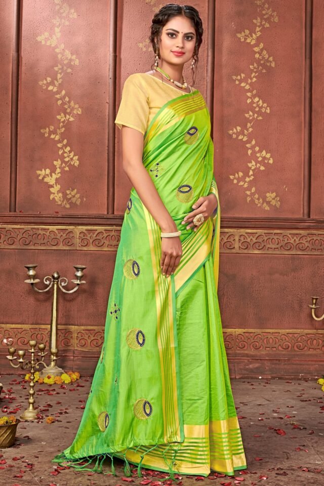 Online Lehenga Saree Green Colour Saree - Designer Sarees Rs 500 to 1000