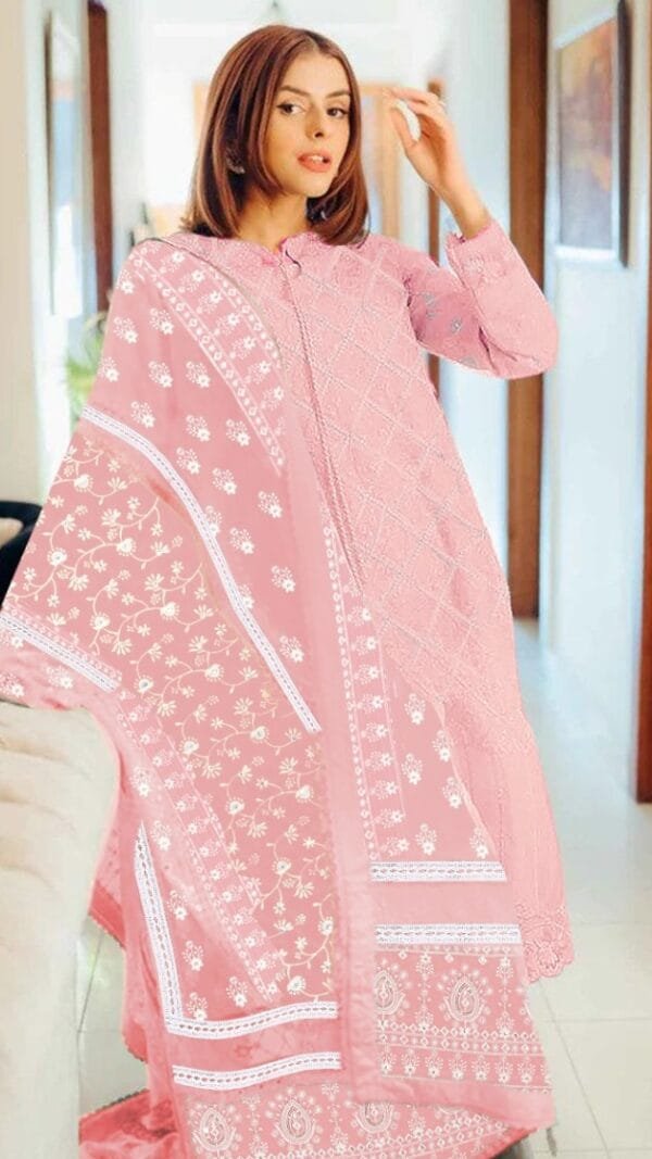 Pakistani Dress Pink - Pakistani Suits