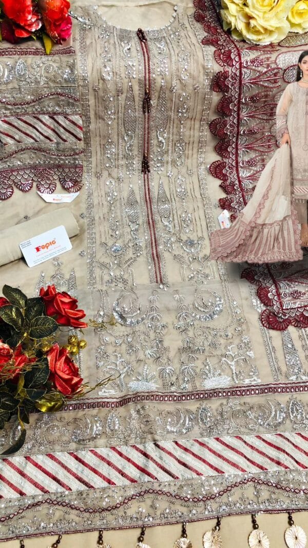 Pakistani Dress Sharara white - Pakistani Suits