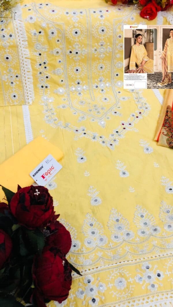 Pakistani Dress Yellow - Pakistani Suits