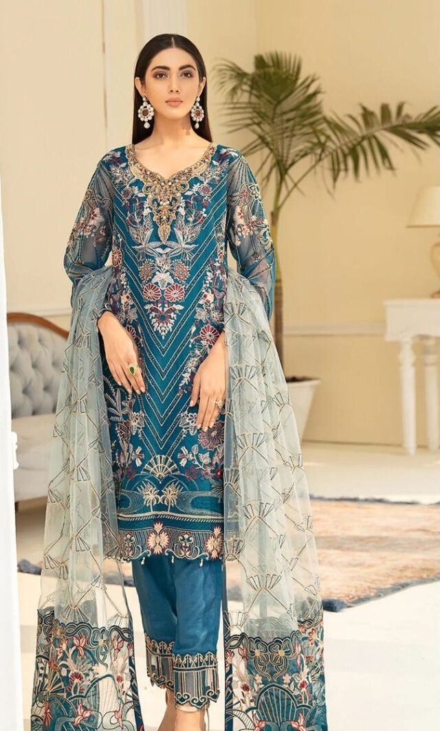 Pakistani Suits For Sale Online Blue - Pakistani Suits