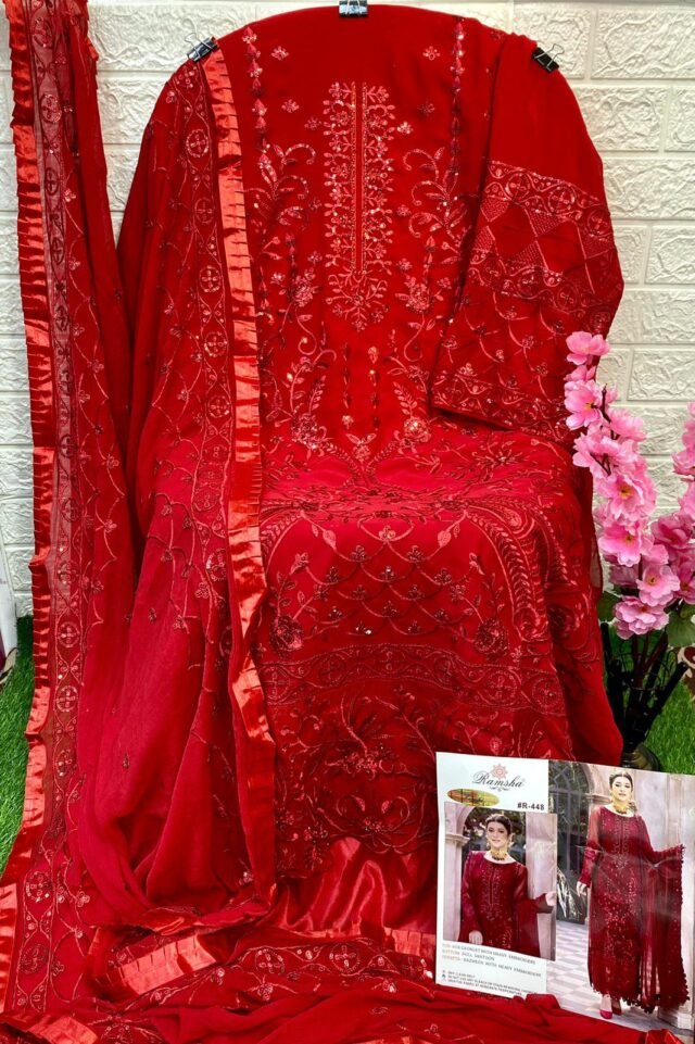 Pakistani Suits For Weddings Red - Pakistani Suits