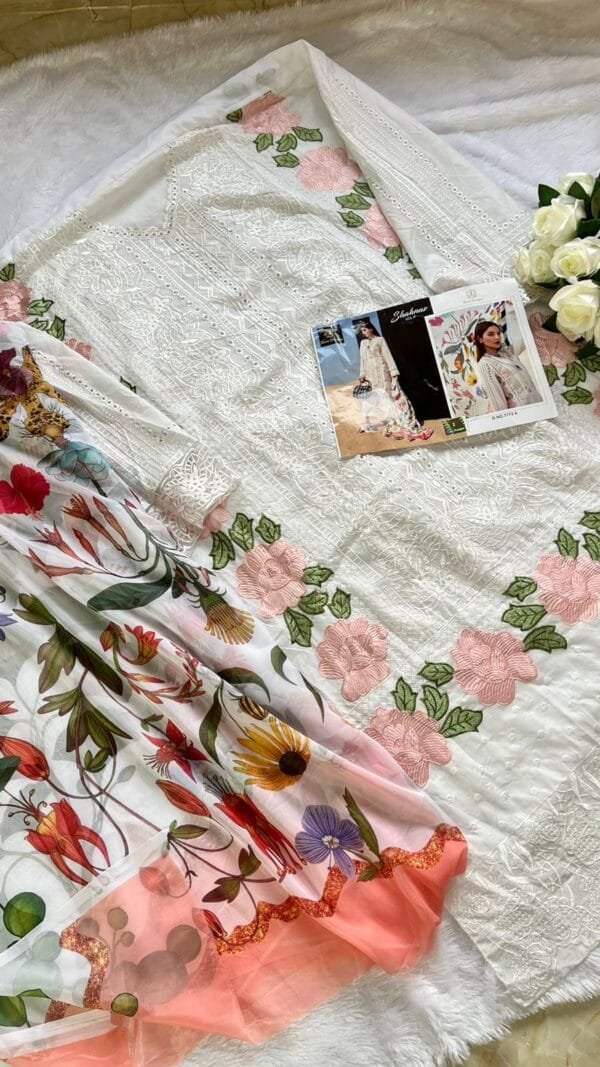 Party Wear Pakistani Suits White - Pakistani Suits