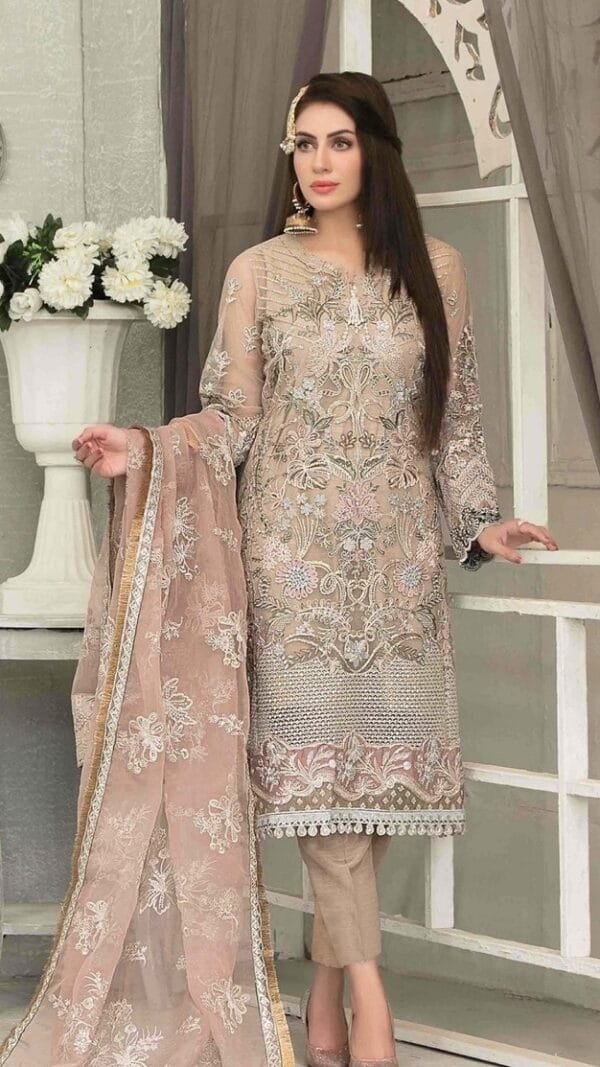 Red Bridal Pakistani Dress pink - Pakistani Suits