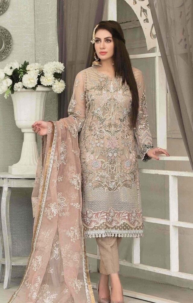 Red Bridal Pakistani Dress pink - Pakistani Suits