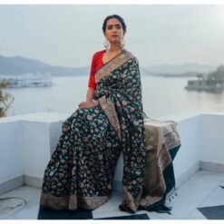 Saree Online Buy Green Colour Saree - Designer Sarees Rs 500 to 1000